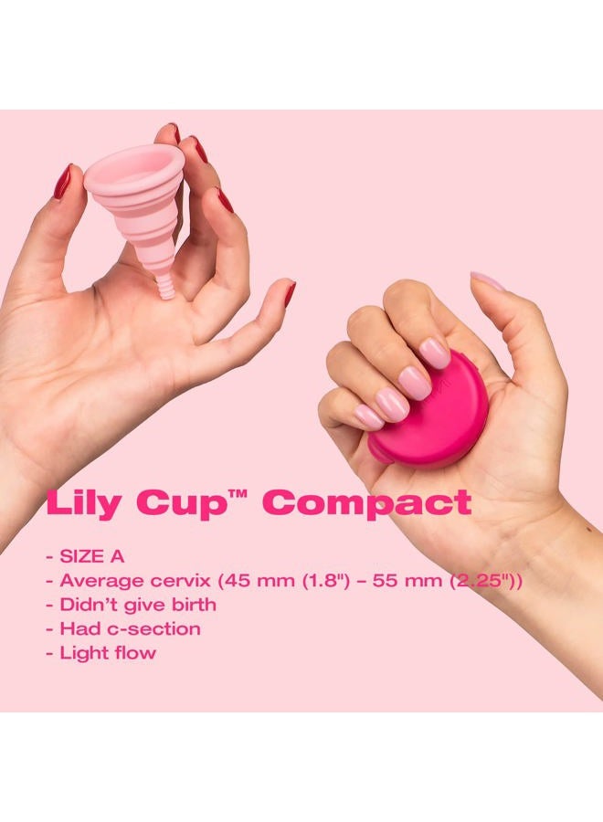 Intimina Lily Cup Compact Size A - Collapsible Period Cup with Flat-fold Compact Design, Reusable for Go-Anywhere Period Protection - Image 3