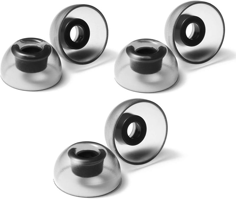 AZLA SednaEarfit Crystal for TWS (Size M/ML/L) 3Pairs - Replacement Earbud Tips - Eartips for Noise Cancelling Headphones - for Galaxy Buds 2 Pro/Airpods Pro/Beats Power Beats Pro/Skullcandy - Image 1