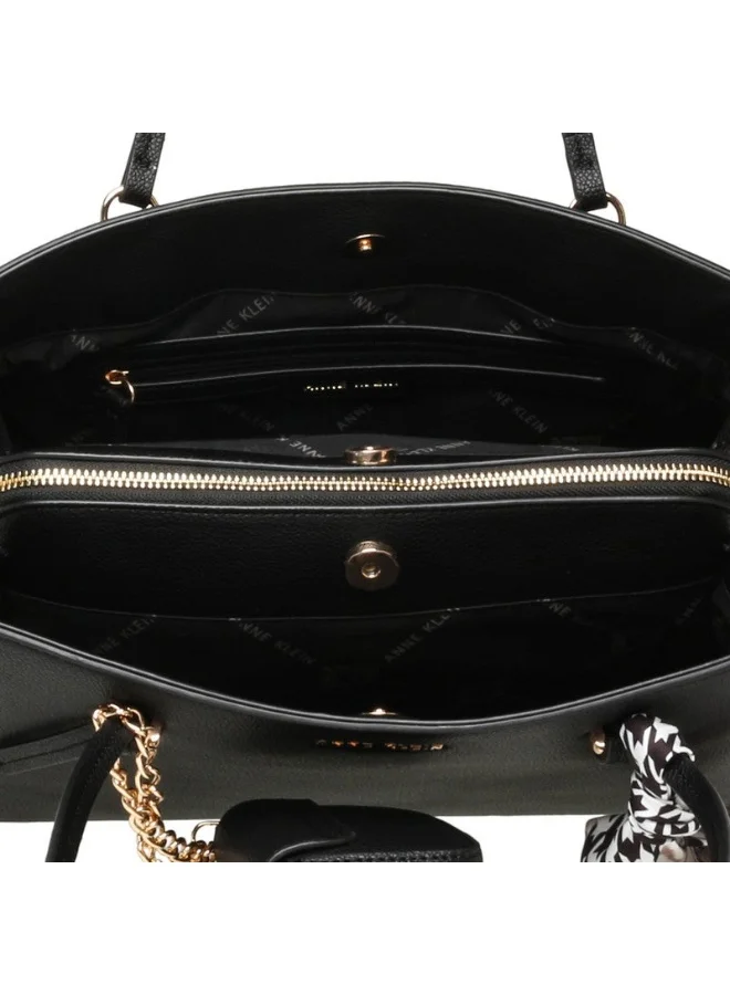 Anne Klein  Anne Klein Akh5805 Black Women's Satchel for Women | Best Price UAE