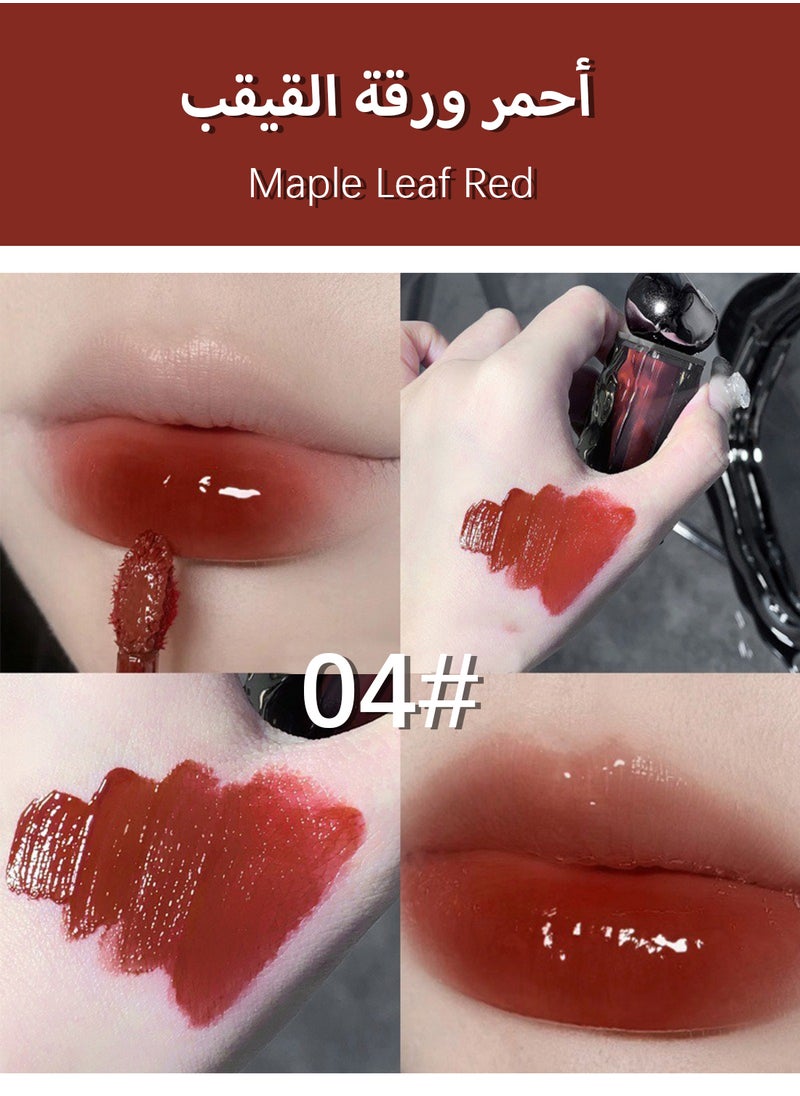 Gege bear - Iceberg Lava Moistened Lip Gloss, Mirror Glaze, Long-Lasting Nonstick Cup Liquid Lipstick to Plump Lips and Improve Complexion - Image 1