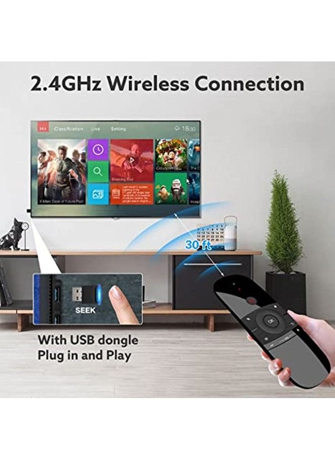 Generic - W1 Remote 2.4G Wireless Keyboard Multifunctional Remote Control for Nvidia Shield/Android TV Box/PC/Projector/HTPC/All-in-one PC - Image 1
