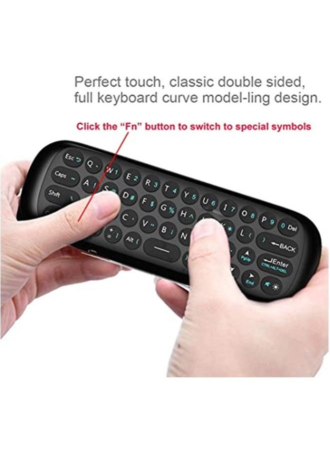 Generic - W1 Remote 2.4G Wireless Keyboard Multifunctional Remote Control for Nvidia Shield/Android TV Box/PC/Projector/HTPC/All-in-one PC - Image 1