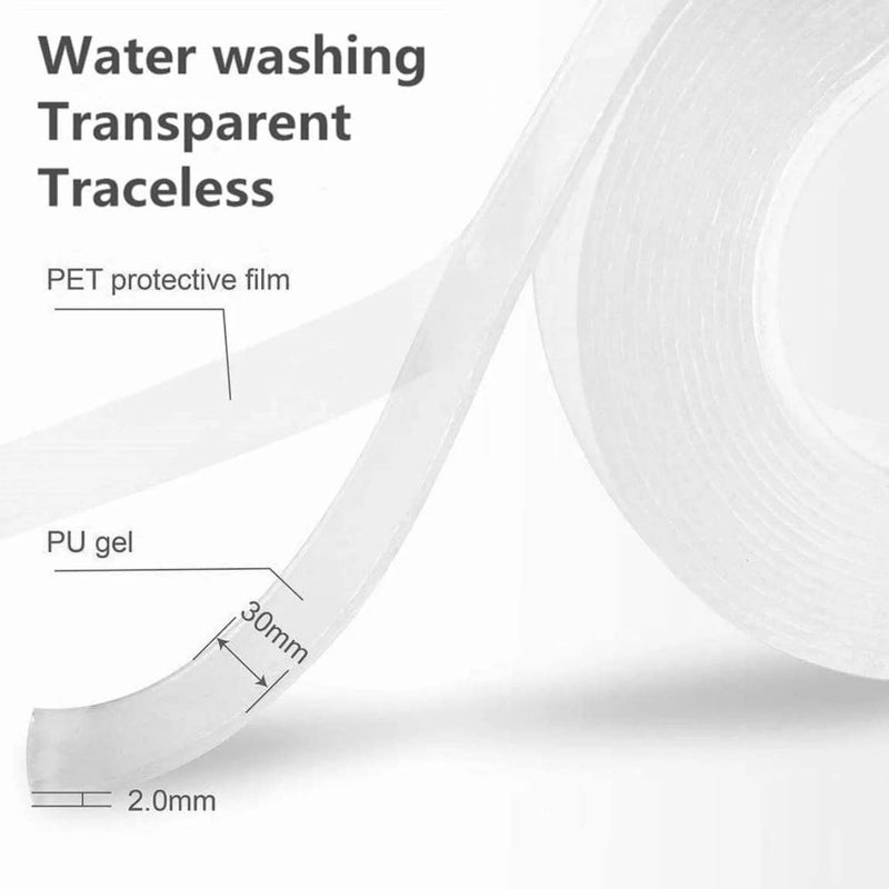 SPRADE Ivy Grip Tape Strong Removable Washable and Reusable Anti Slip Double Sided Transparent Tape - Image 5