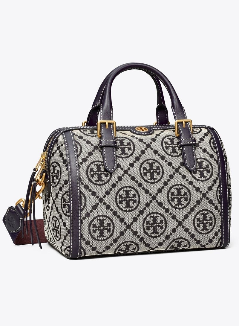 حقيبة TORY BURCH T Monogram Jacquard Barrel كبيرة - Image 2