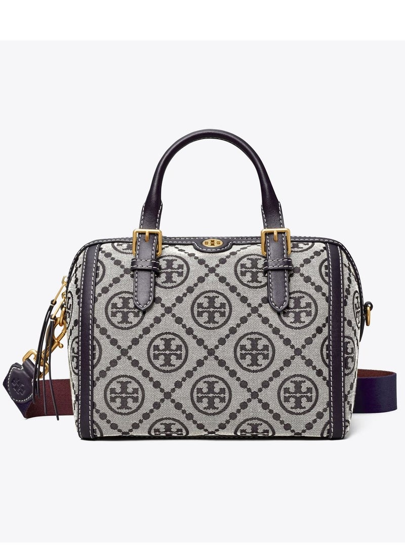 حقيبة TORY BURCH T Monogram Jacquard Barrel كبيرة - Image 1