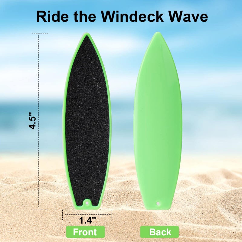 ACEGENIU Finger Surfboards, Finger Surf Board for Car Window, Finger Surfing Board with String, Wind Surfboard Fingerboard for Kids Teens Adults (Blue White Black Green Yellow and Red) - Image 4