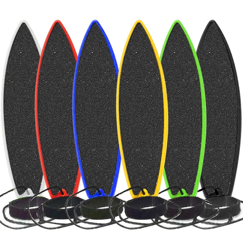 ACEGENIU Finger Surfboards, Finger Surf Board for Car Window, Finger Surfing Board with String, Wind Surfboard Fingerboard for Kids Teens Adults (Blue White Black Green Yellow and Red) - Image 1