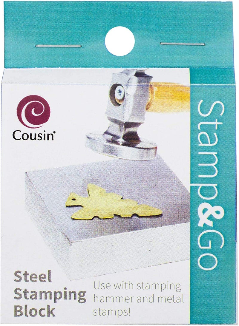 Cousin DIY 34708703 Stamp Go Steel Stamping Block Silver