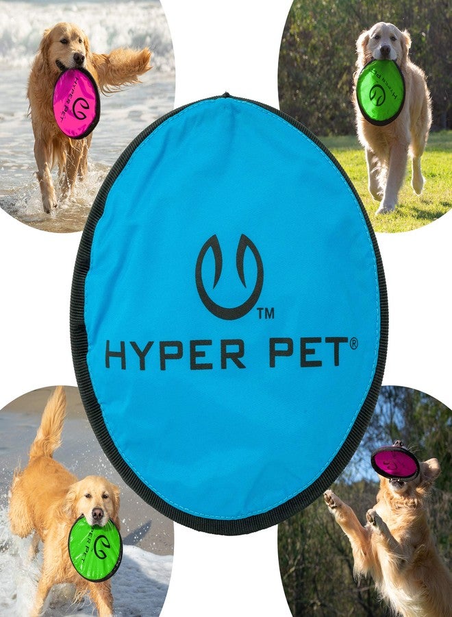 Hyper Pet Flippy Flopper Dog Frisbee Interactive Dog Toys [Flying Disc Fetch Toy Floats in Water & Safe on Teeth] (Colors Will Vary), Multicolor, 9" - Image 2