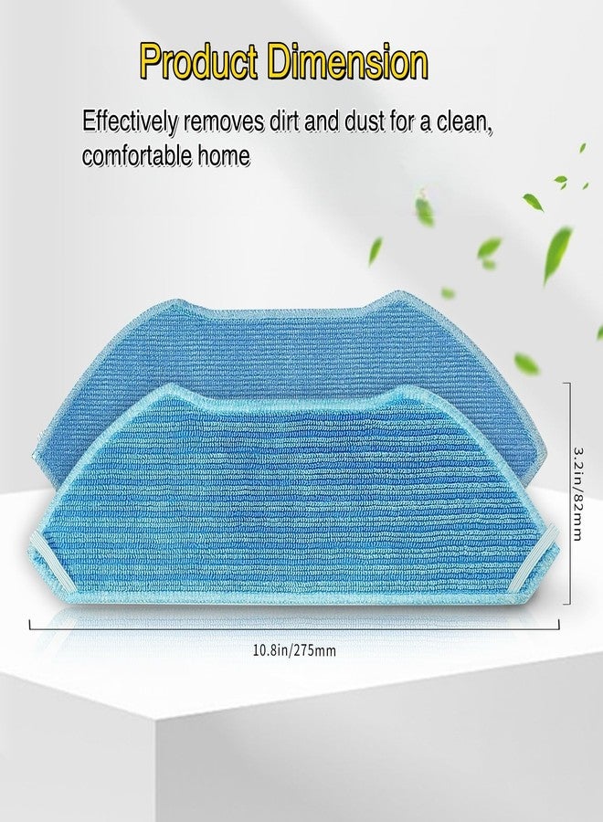 Avaenzo Replacement Mop Pads Compatible with Lefant M2 M2 Pro M2S M2S Pro M2 Plus M2L Plus U180 M1 Robot Vacuum 6 Mop Cloth - Image 3