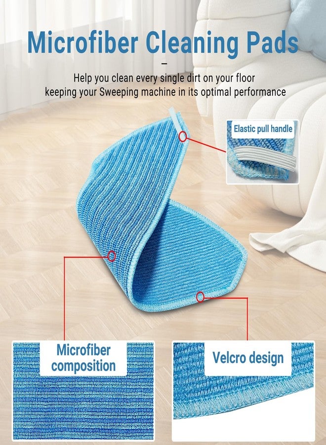 Avaenzo Replacement Mop Pads Compatible with Lefant M2 M2 Pro M2S M2S Pro M2 Plus M2L Plus U180 M1 Robot Vacuum 6 Mop Cloth - Image 4