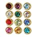 Caflon Surgical Steel 4mm Ear Piercing Studs, 12 Pair Mixed Colors - Image 2