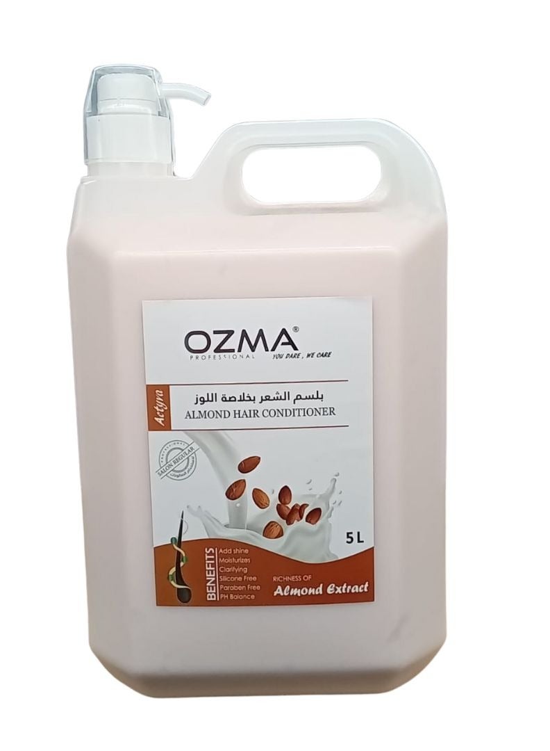 OZMA PROFESSIONAL OZMA Moisturizing  Hair  Conditioner  .Improved Formula  |  Energizing | For ALL Hair Types .Almond Extract  5L - Image 1