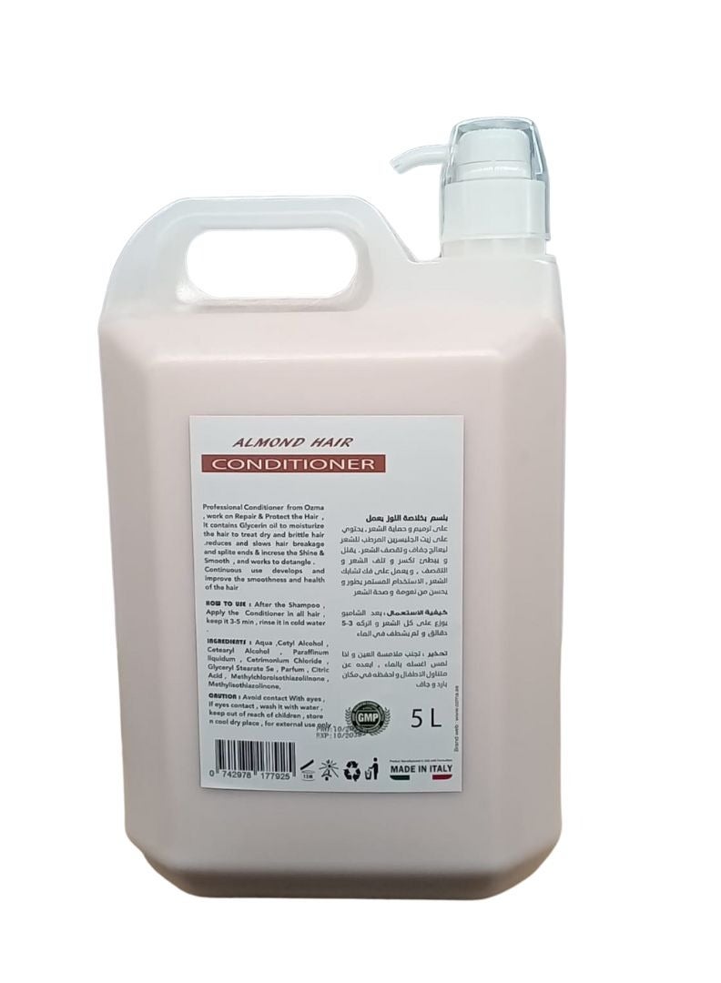OZMA PROFESSIONAL OZMA Moisturizing  Hair  Conditioner  .Improved Formula  |  Energizing | For ALL Hair Types .Almond Extract  5L - Image 2