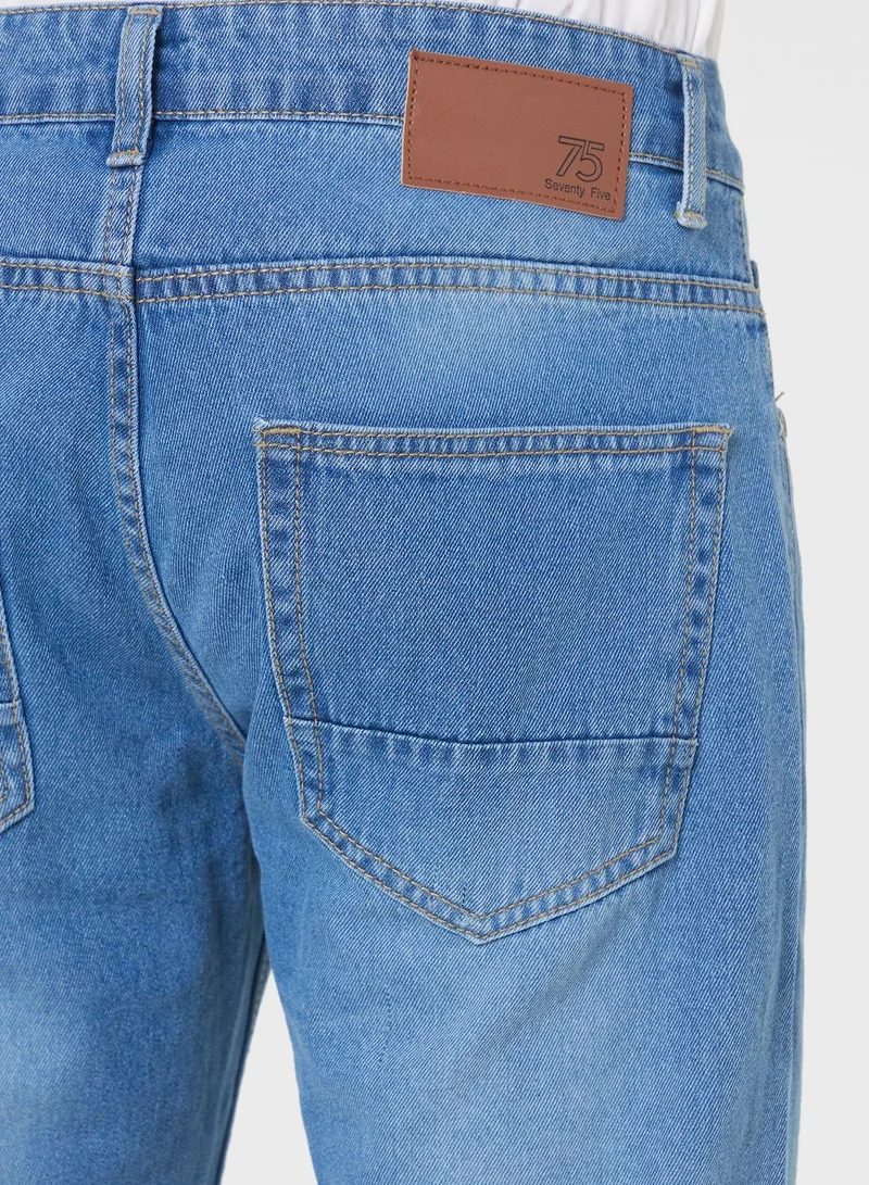 سفنتي فايف جينز رجالي واسع أساسي