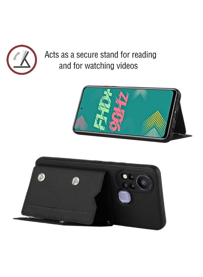 S-TOP Case For Infinix Hot 11S Skin Feel PU + TPU + PC Phone Case - Image 4