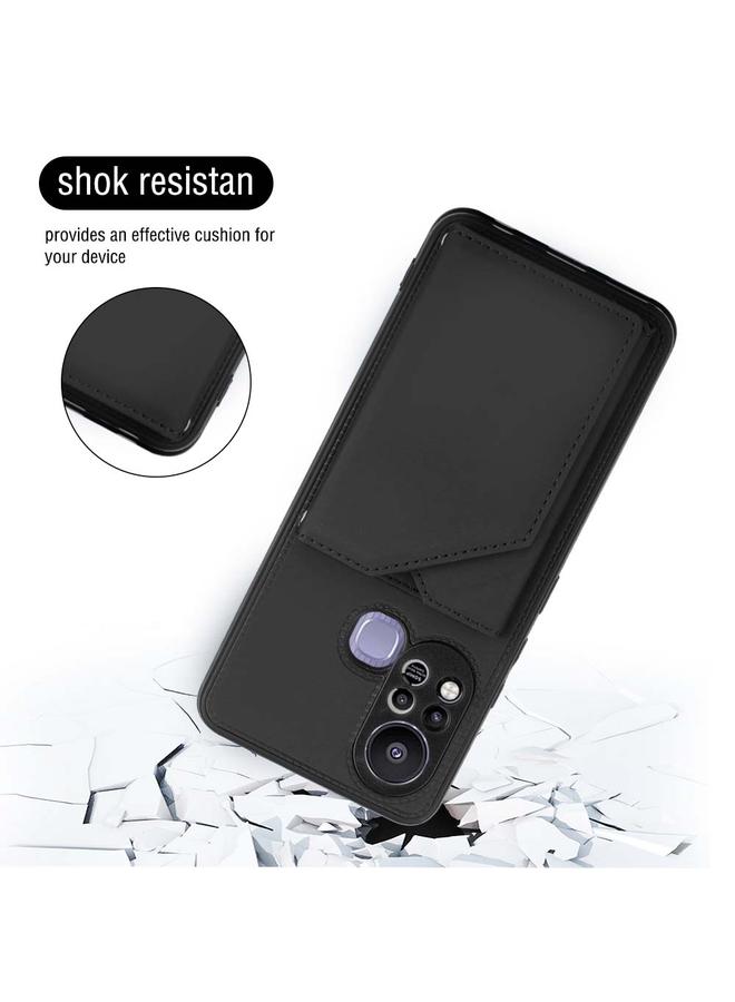 S-TOP Case For Infinix Hot 11S Skin Feel PU + TPU + PC Phone Case - Image 3