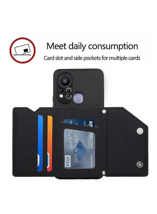 S-TOP Case For Infinix Hot 11S Skin Feel PU + TPU + PC Phone Case - Image 5