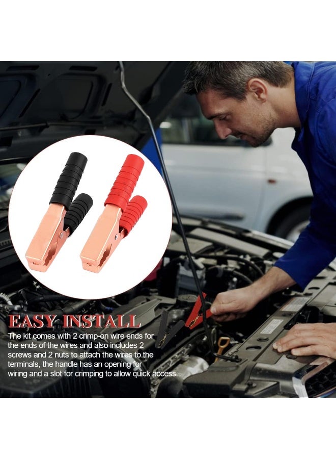 كابل بطارية سيارة جهد عالي بقوة 2000 أمبير بطول 3 متر بعازل قوي لمشبك الكابل - Image 2