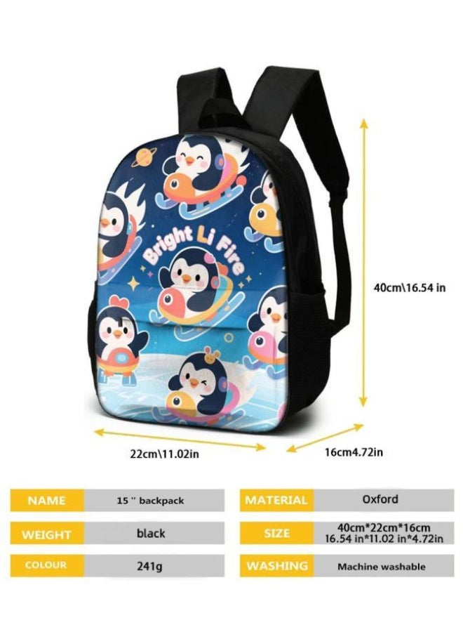 واضح من النار حقيبة كرتونية من ثلاث قطع، يسهل التعامل معها في مناسبات مختلفة (متوفرة للطلاب والأطفال والأصدقاء في النزهايات وتسلق الجبال والتعليم المدرسي وما إلى ذلك) | الكتفين + حقائب اليد + حقائب القرطاسية | موسم العودة إلى المدرسة / هدايا المهرجان - 74 - Image 5