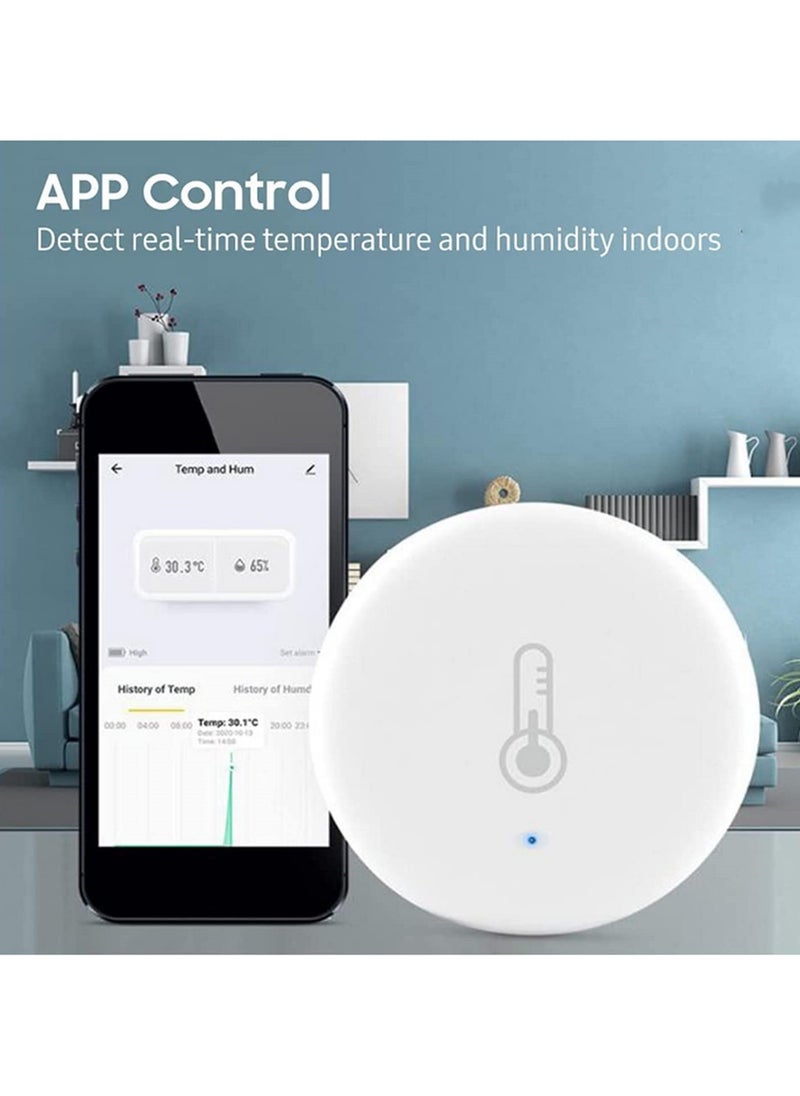 Generic - Smart ZigBee 3.0 Temperature and Humidity Sensor Smart Life App & Alexa Compatible, Real-Time Monitoring Easy Installation Smart Home Automation - Image 1