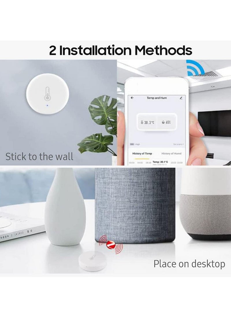 Generic - Smart ZigBee 3.0 Temperature and Humidity Sensor Smart Life App & Alexa Compatible, Real-Time Monitoring Easy Installation Smart Home Automation - Image 1