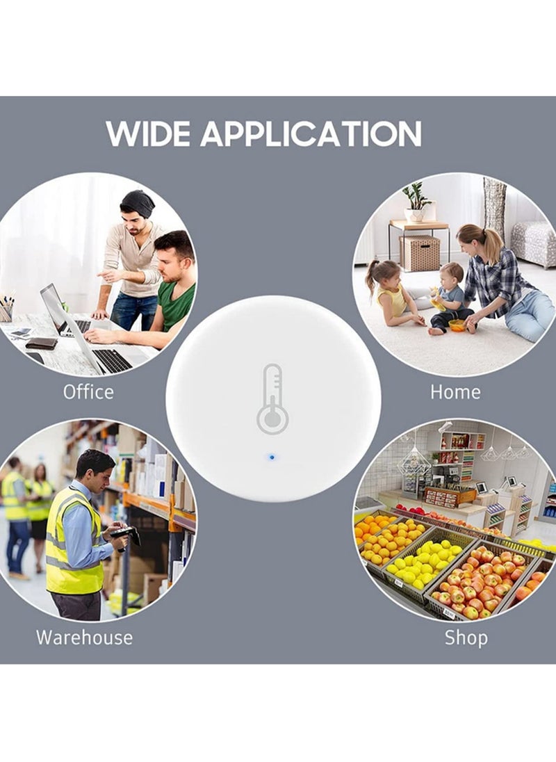 Generic - Smart ZigBee 3.0 Temperature and Humidity Sensor Smart Life App & Alexa Compatible, Real-Time Monitoring Easy Installation Smart Home Automation - Image 1