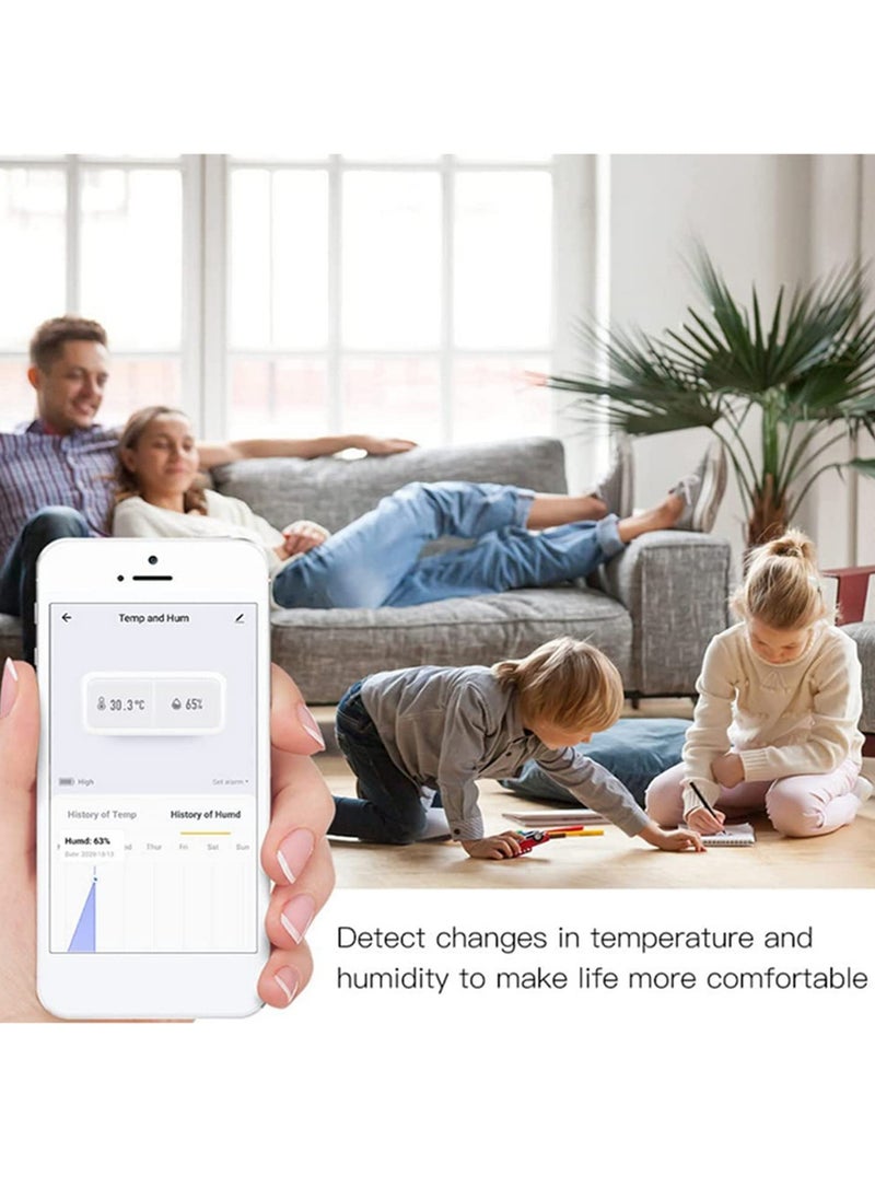 Generic - Smart ZigBee 3.0 Temperature and Humidity Sensor Smart Life App & Alexa Compatible, Real-Time Monitoring Easy Installation Smart Home Automation - Image 1