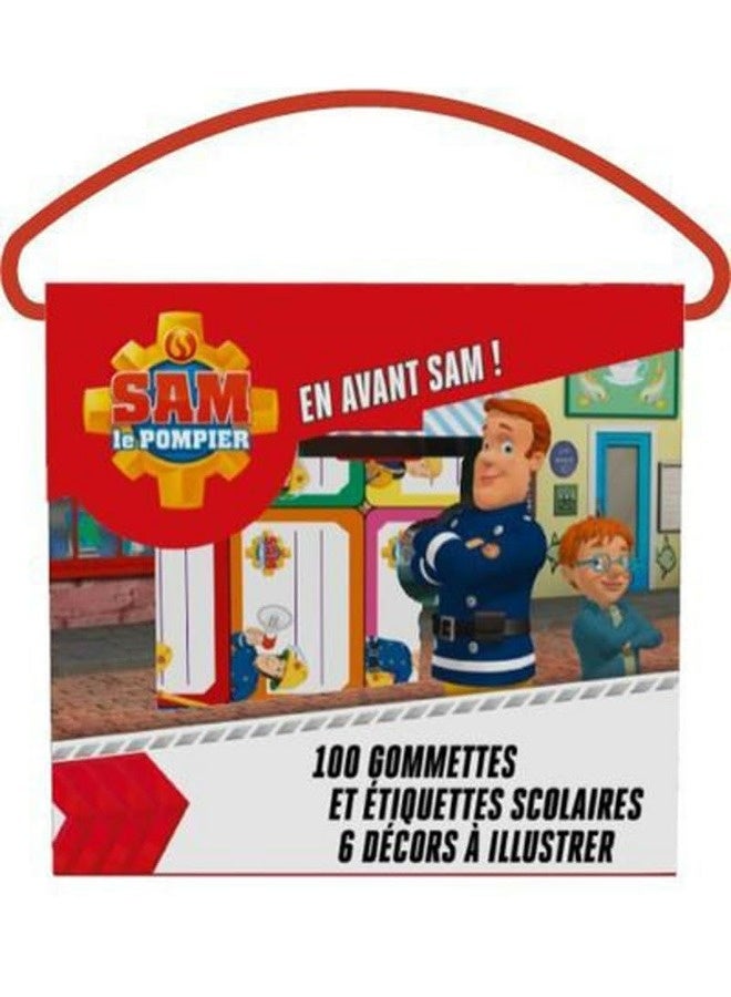 Sam Le Pompier  En Avant Sam   100 Gommettes Et Ã©Tiquettes Scolaires 6 Dã©Cors Ã  Illustrer