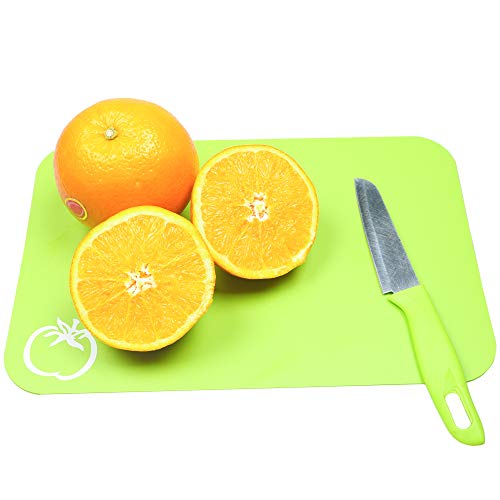 Carrollar Small Flexible Plastic Cutting Board Mats, Cutting Boards Mats With Food Icons, Gripped Back and Dishwasher Safe, Set of 4 (7.5x11.4inch) - Image 5