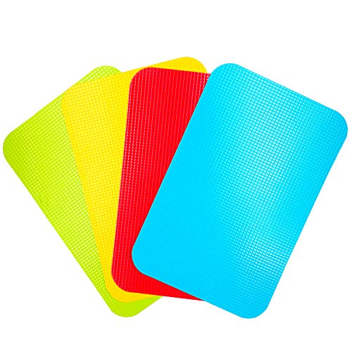 Carrollar Small Flexible Plastic Cutting Board Mats, Cutting Boards Mats With Food Icons, Gripped Back and Dishwasher Safe, Set of 4 (7.5x11.4inch) - Image 3