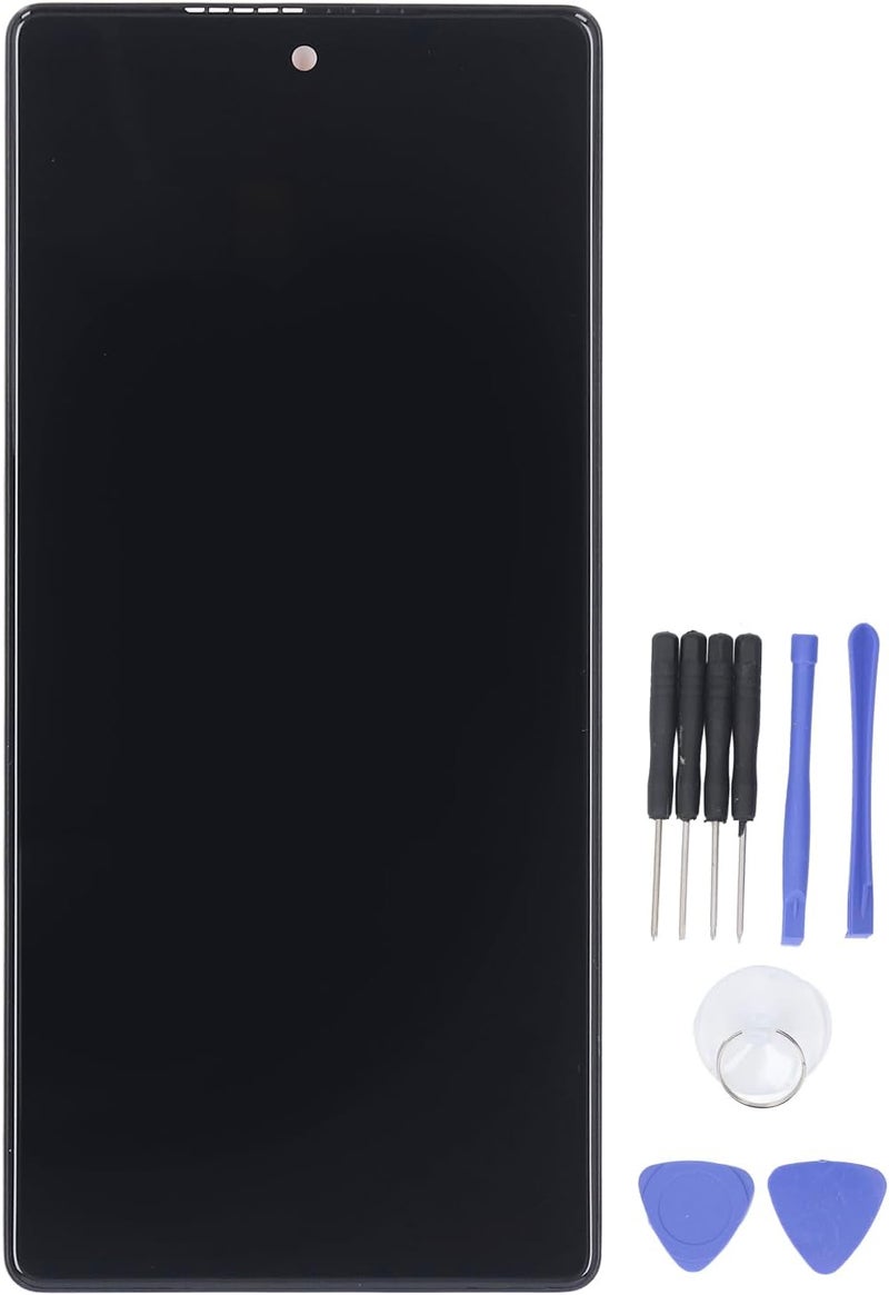شاشة LCD لـ Pixel 6A OLED شاشة عرض رقمية تعمل باللمس مجموعة رقمية تدعم بصمة الإصبع، مع أدوات إصلاح - Image 1