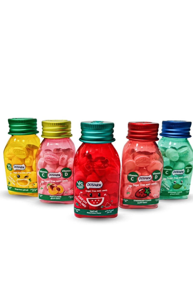 Dosfarm Vitamin C And D Sugar Free Mint Candy Watermelon Flavor - Image 3