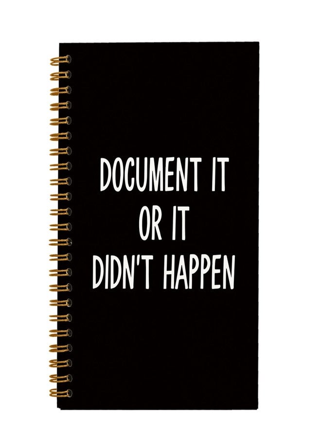 OXW Funny HR Gifts Notebooks for Work, Gag Gifts for HR Colleague Coworkers, Document It or It Didn't Happen, Human Resources Gifts, Funny Journal, Work Humor Gifts, Spiral Notebook 5.5 x 8.3 - Image 1