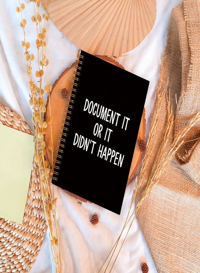 OXW Funny HR Gifts Notebooks for Work, Gag Gifts for HR Colleague Coworkers, Document It or It Didn't Happen, Human Resources Gifts, Funny Journal, Work Humor Gifts, Spiral Notebook 5.5 x 8.3 - Image 2