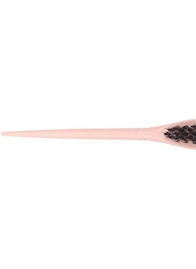 Slick Back Hair Brush, Hair Brush, 3 Row Nylon Add Hair Teasing Brush Use for Detangling, Smoothing, w ave Styles, Soft on Scalp, Restore Shine and Texture(pink)