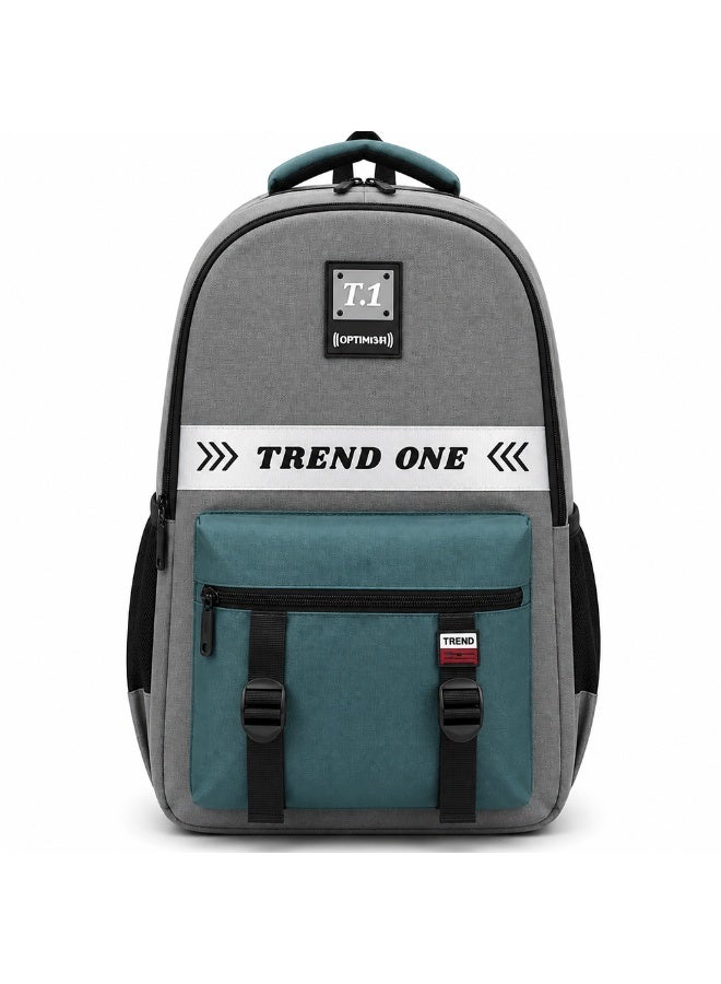 20 Inch School Backpack for Boys and Girls, Multi-Compartment, Multiple Zipper Compartments, Side Mesh Bottle Pockets and Carry Handle 50H*33.5W*15.5D CM