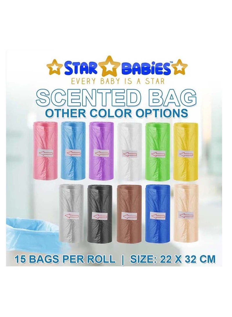 STAR BABiES Star Babies Combo Pack (Disposable Changing mat 15pcs, Scented Bag 5pcs (75bags) with  Disposable Breast Pad 5pcs) - Assorted  - Image 4