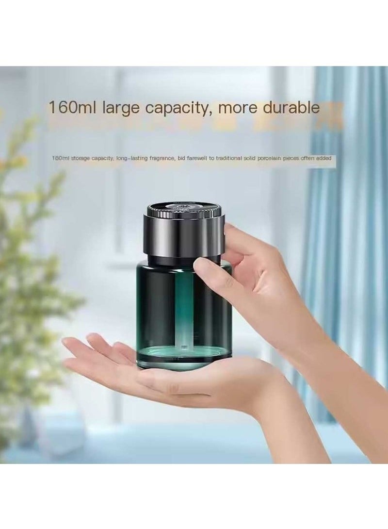 JAJEEK معطر هواء سيارة ذكي مع عرض نجوم – سعة كبيرة 160 مل، معطر هواء قابل لإعادة الشحن – معطر هواء محمول صغير USB برذاذ بارد للسيارة، المنزل، المكتب وغرفة النوم – عرض نجوم LED، جهاز تنقية هواء أنيق ومعطر - Image 2