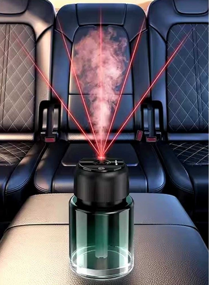 JAJEEK معطر هواء سيارة ذكي مع عرض نجوم – سعة كبيرة 160 مل، معطر هواء قابل لإعادة الشحن – معطر هواء محمول صغير USB برذاذ بارد للسيارة، المنزل، المكتب وغرفة النوم – عرض نجوم LED، جهاز تنقية هواء أنيق ومعطر - Image 1