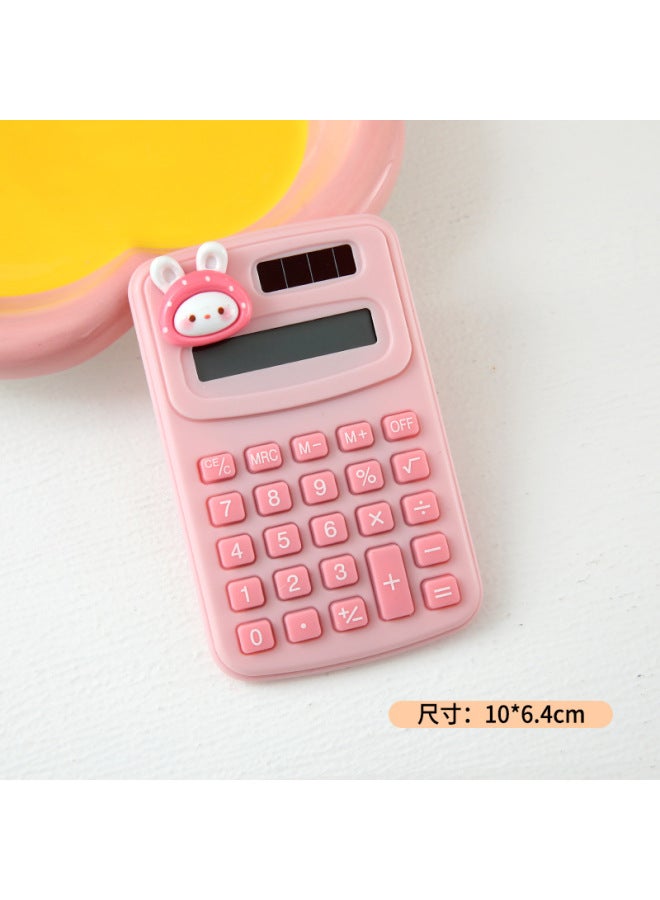 Mini Calculator Cute Cartoon Portable Student Office Small Computer Creative Learning Stationery