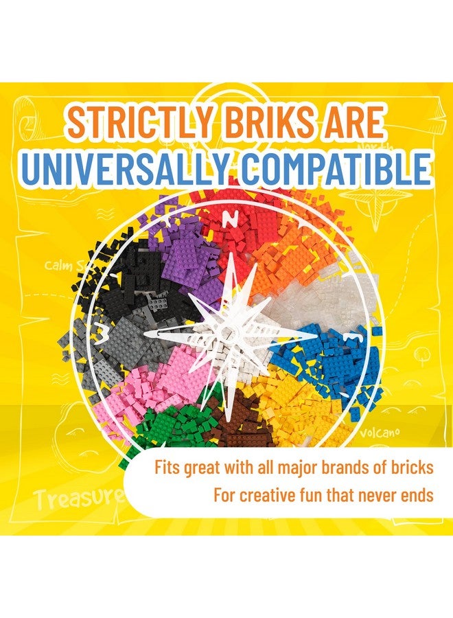 Strictly Briks قطع بناء متوافقة مع ليغو من ستريكتلي بريكس، 12 لون زاهي، 1008 قطعة، مجموعة بداية لبناء الطوب الكلاسيكي للأطفال، متوافقة 100% مع جميع العلامات التجارية الرئيسية للطوب - Image 4