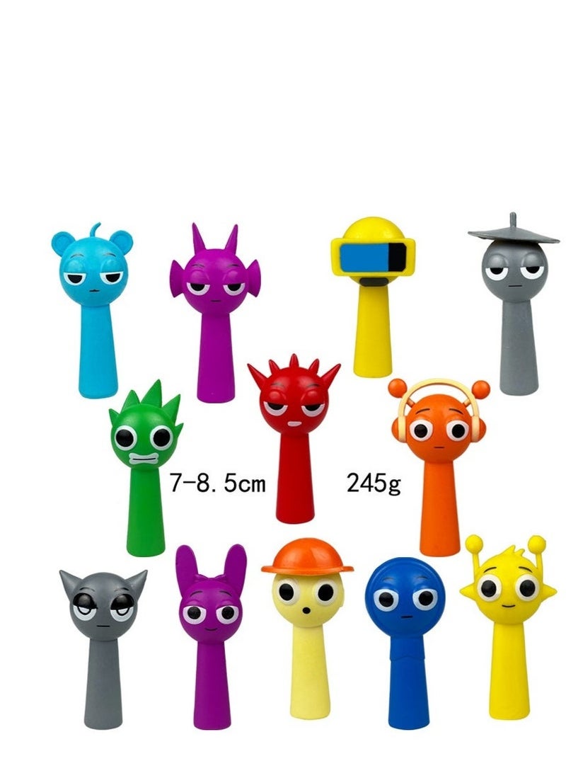Bukela 12 Piece Sprunki Figures The Sprunki Action Figure Toys For Fans Sprunki Series Figures Model Birthday Cake Toppers - Image 3