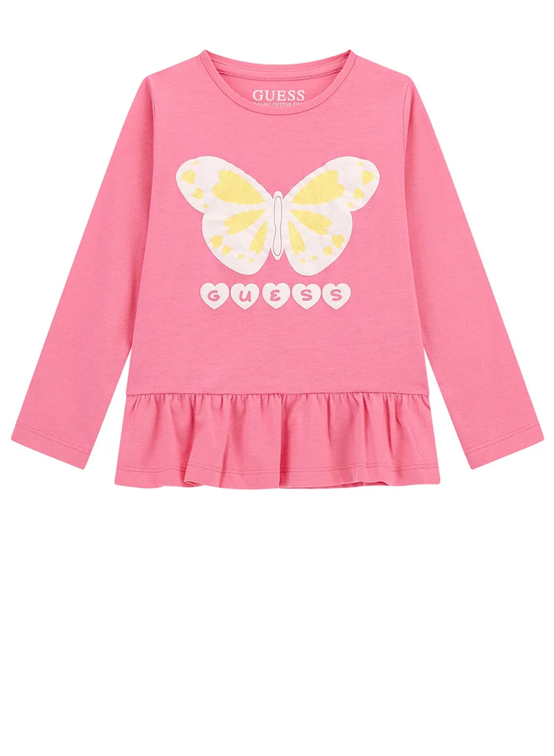 GUESS Kids Graphic Crew Neck T-Shirt