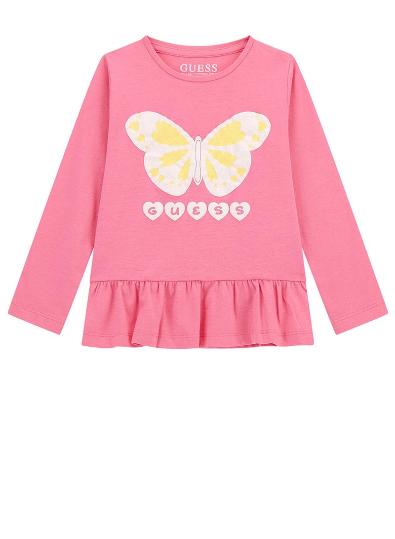 GUESS Kids Graphic Crew Neck T-Shirt - Image 1