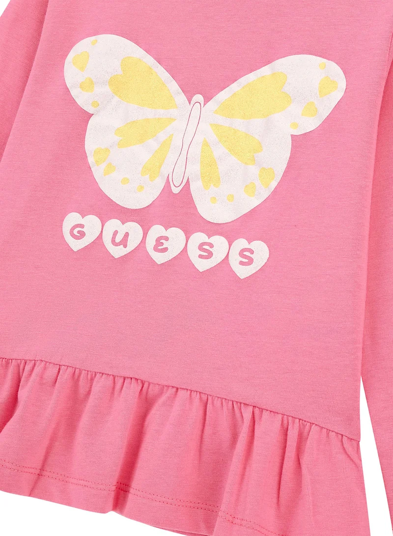 GUESS Kids Graphic Crew Neck T-Shirt