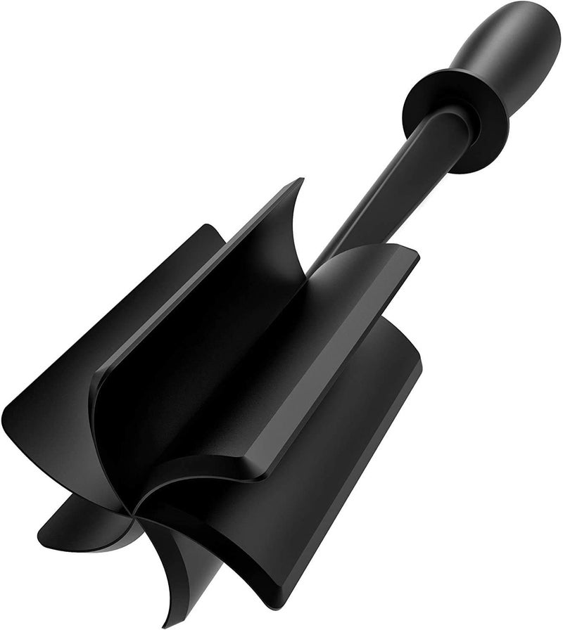 Professional Heat Resistant Ground BeefHamburgerPotato Masher Nylon Ground Beef Chopper Tool Hambuger Smasher Safe for NonStick Cookware black