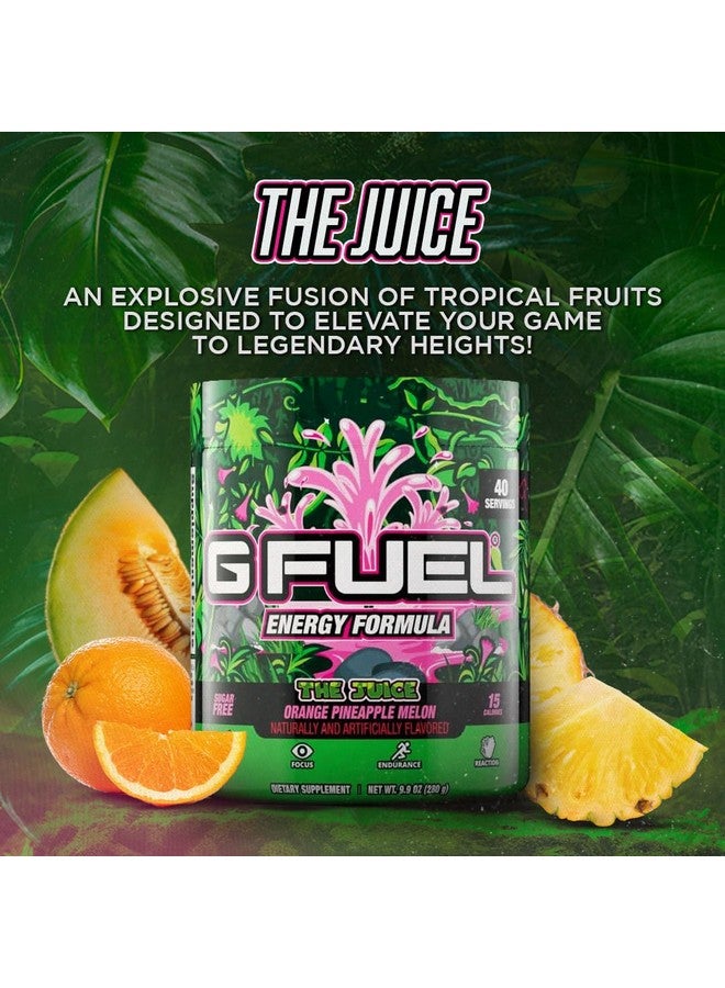 جي فيول مسحوق مشروب الطاقة جي فيول ذا جوس، مزيج كافيين قبل التمرين للألعاب، خالٍ من السكر، تركيز أمينو، فيتامينات ومضادات أكسدة، 9.9 أونصة (بنكهة الأناناس والبطيخ، 40 حصة) - Image 4