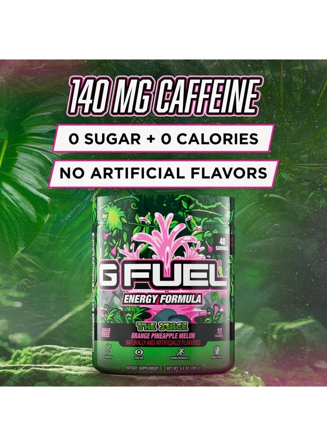 جي فيول مسحوق مشروب الطاقة جي فيول ذا جوس، مزيج كافيين قبل التمرين للألعاب، خالٍ من السكر، تركيز أمينو، فيتامينات ومضادات أكسدة، 9.9 أونصة (بنكهة الأناناس والبطيخ، 40 حصة) - Image 2