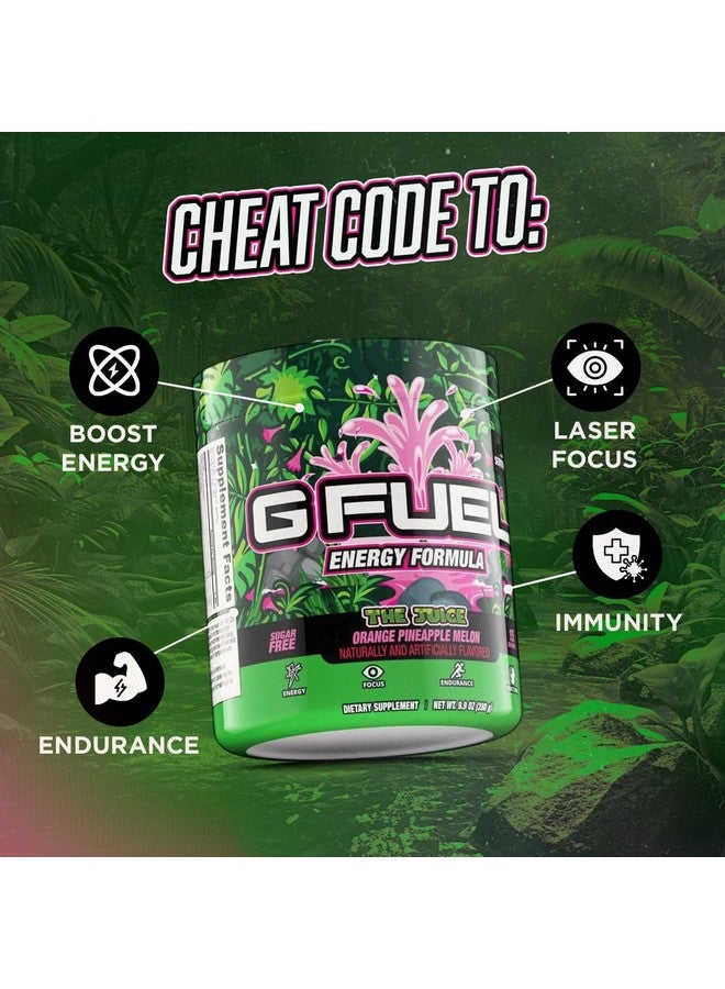 جي فيول مسحوق مشروب الطاقة جي فيول ذا جوس، مزيج كافيين قبل التمرين للألعاب، خالٍ من السكر، تركيز أمينو، فيتامينات ومضادات أكسدة، 9.9 أونصة (بنكهة الأناناس والبطيخ، 40 حصة) - Image 3